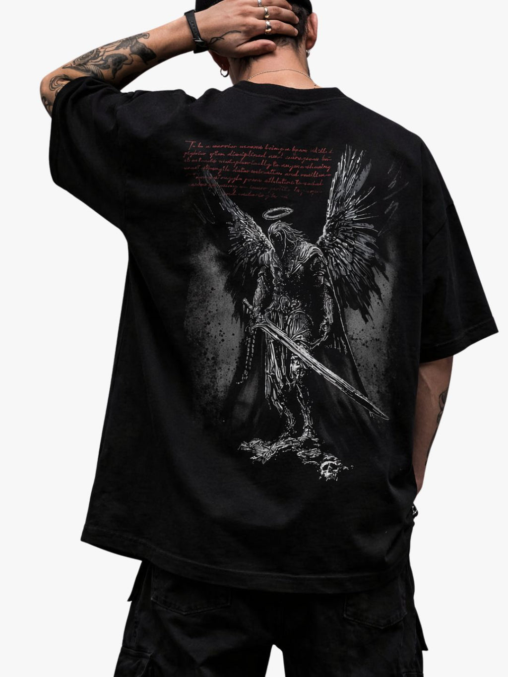 ASHES OF REBIRTH — BLACK OVERSIZED TSHIRT