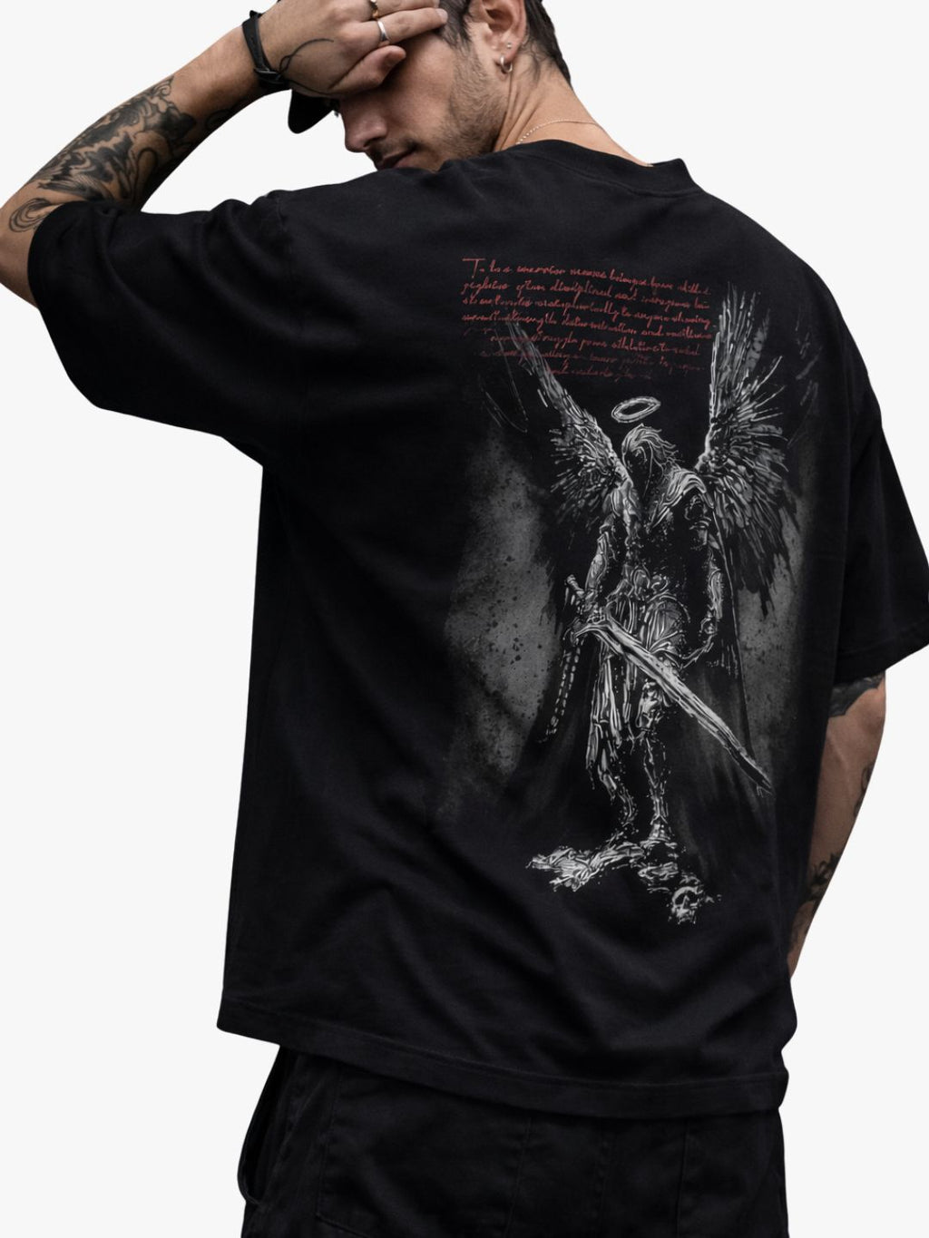 ASHES OF REBIRTH — BLACK OVERSIZED TSHIRT