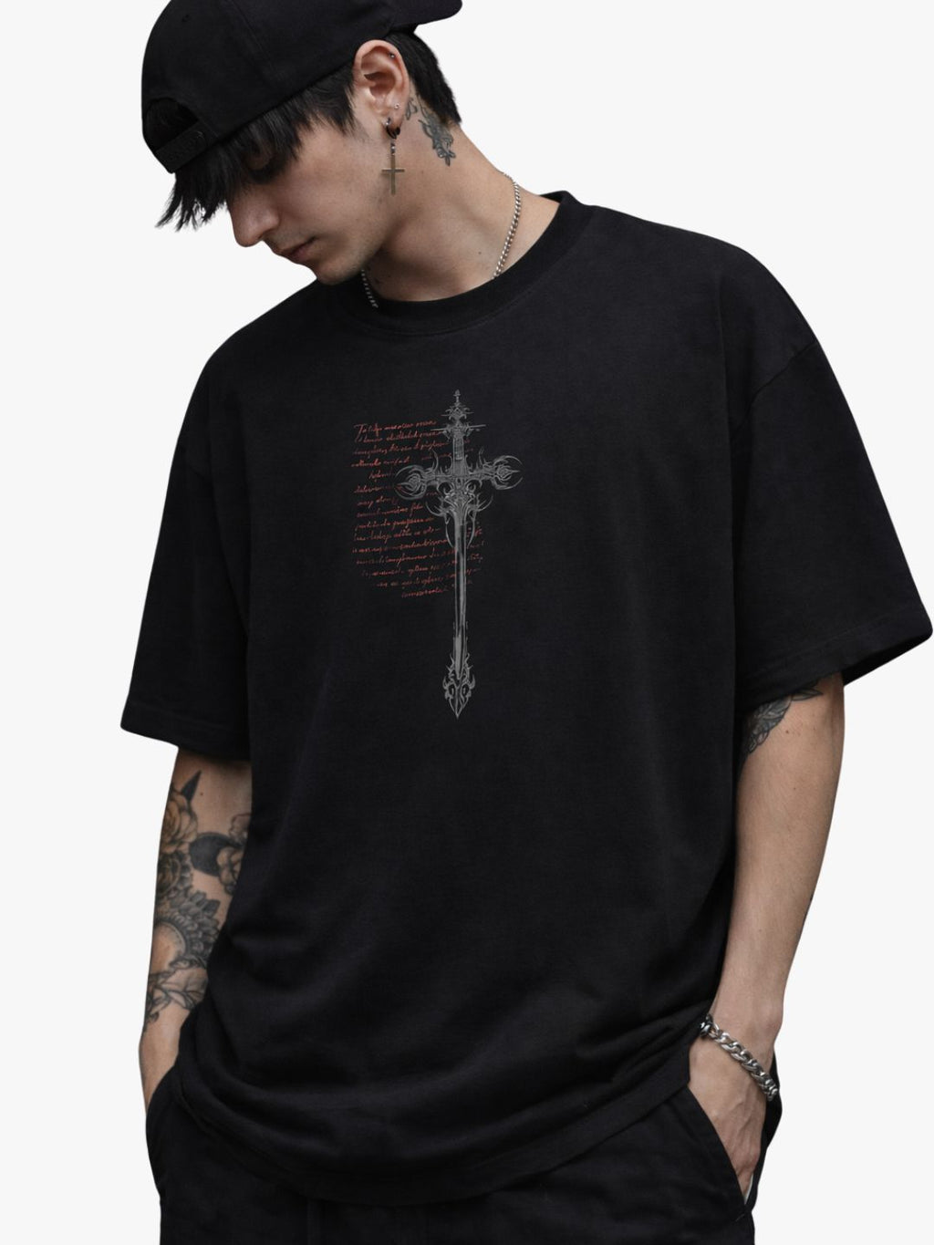 ASHES OF REBIRTH — BLACK OVERSIZED TSHIRT