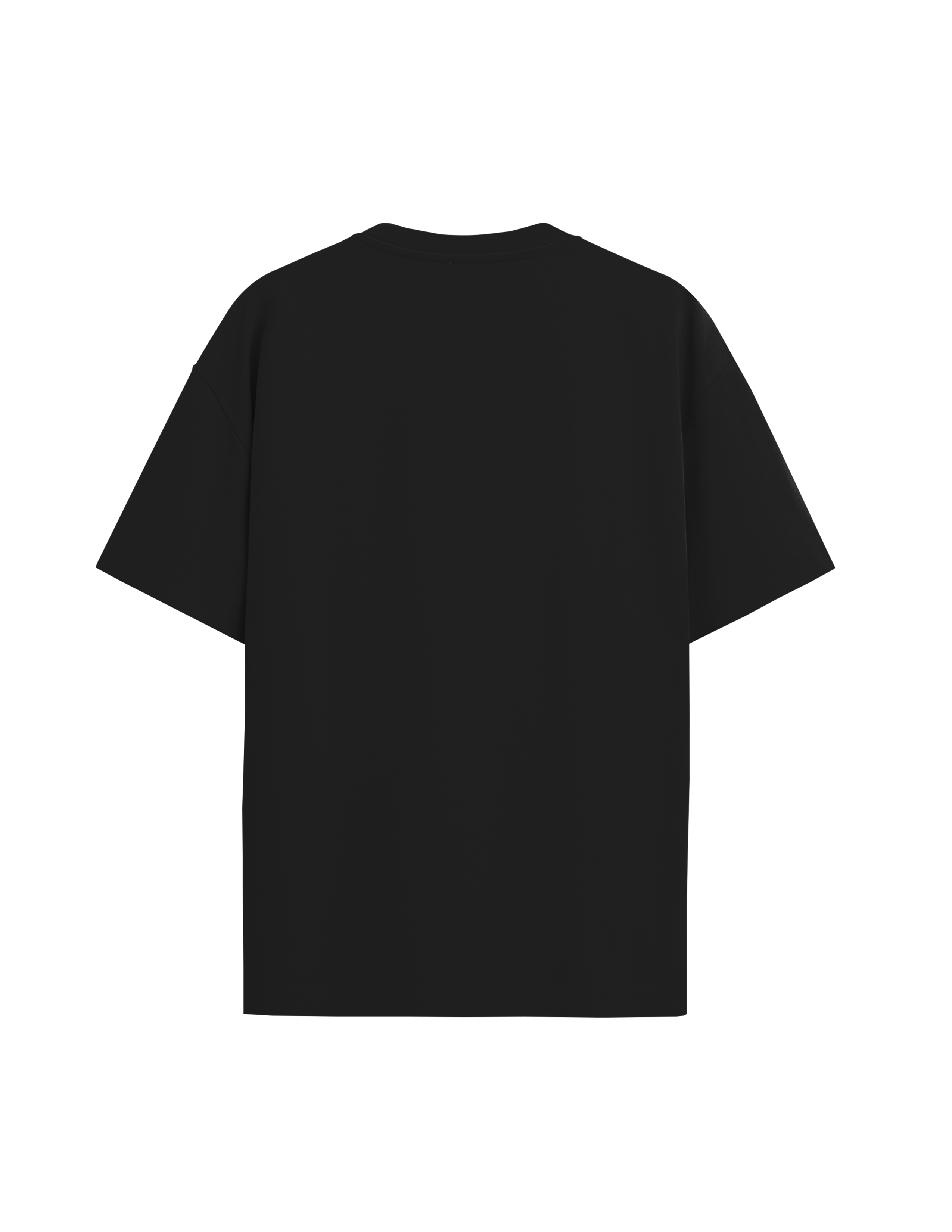 CONTROLED WOLF BLACK OVERSIZED TSHIRT