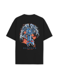 SOUL KEEPER  — GOTHIC OWL & SKULL BLACK TEE