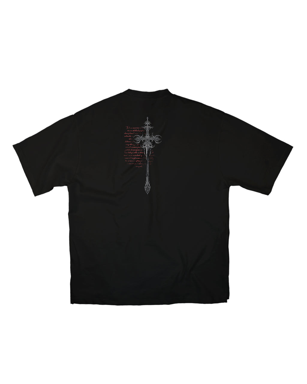 ASHES OF REBIRTH — BLACK OVERSIZED TSHIRT