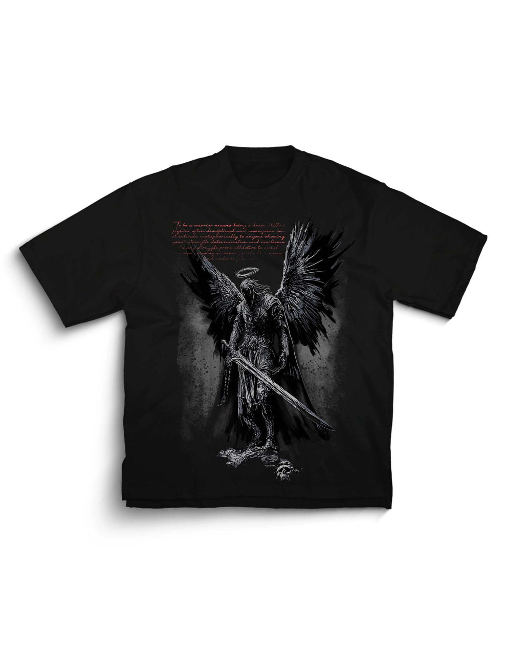 ASHES OF REBIRTH — BLACK OVERSIZED TSHIRT