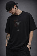 ASHES OF REBIRTH — BLACK OVERSIZED TSHIRT