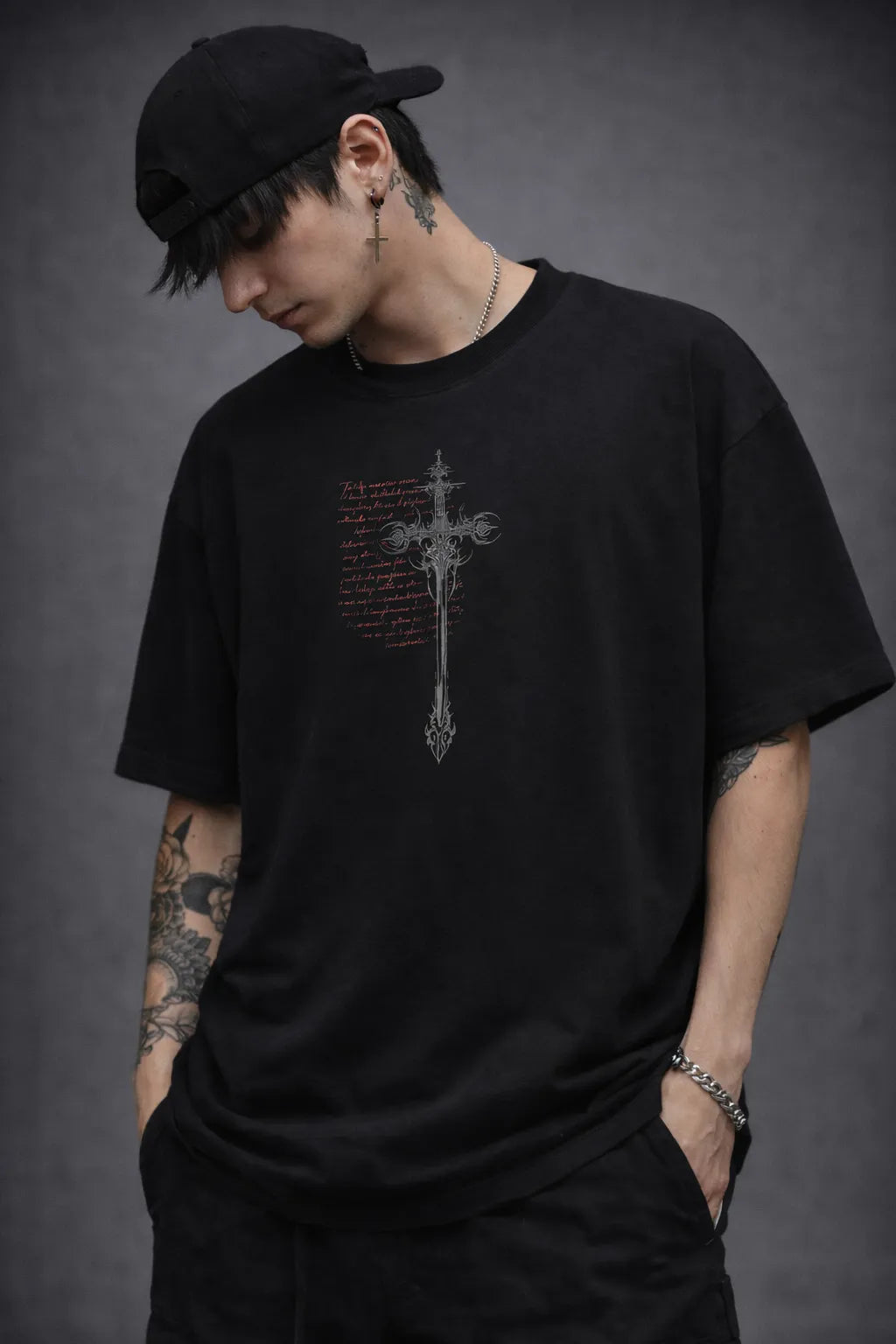 ASHES OF REBIRTH — BLACK OVERSIZED TSHIRT
