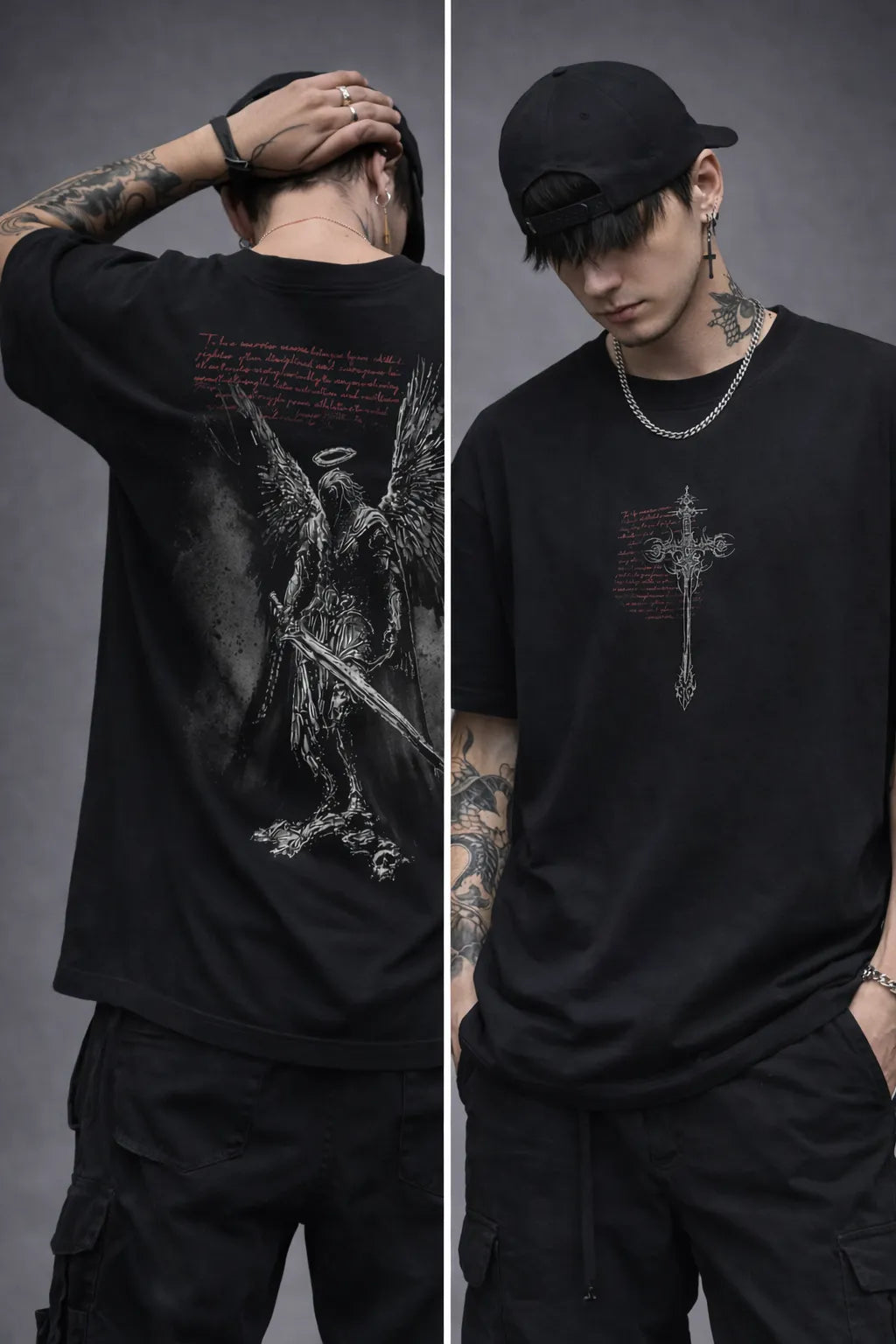 ASHES OF REBIRTH — BLACK OVERSIZED TSHIRT