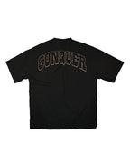 CONQUER BLACK OVERSIZED FIT TSHIRT