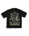 SOVERIGN BLACK OVERSIZED FIT T-SHIRT