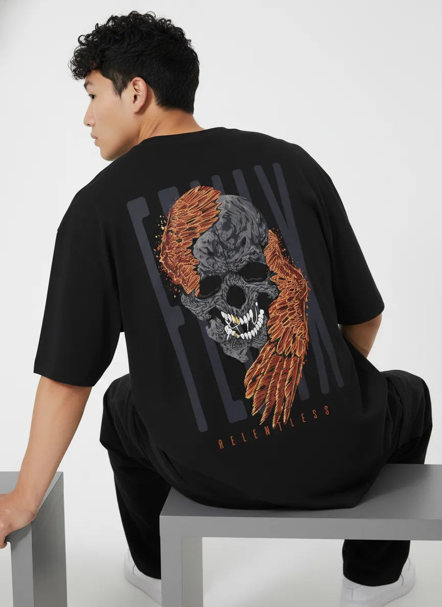 FENIX : RELENTLESS BLACK OVERSIZED TSHIRT